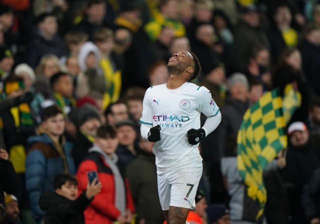 【英超】斯特林戴帽 曼城4比0客胜诺维奇继续领跑